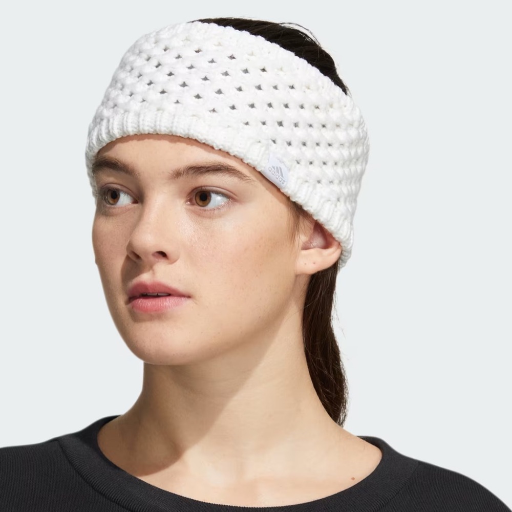NWT Adidas Crestline White Knit Headband.